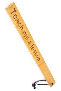 Падл Fetish Tentation &mdash; Paddle Teach me a lesson Bamboo, упакований у ПЕ пакет