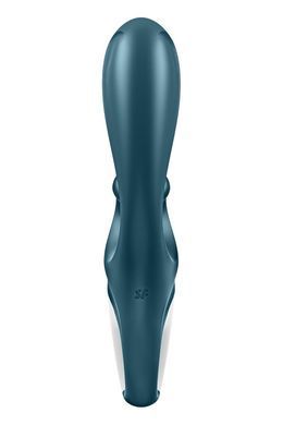 Смарт вибратор кролик Satisfyer Hug Me Bluegrey, 2 мотора, диаметр 4,2см, широкая клиторальная часть