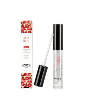 Стимулирующий блеск для губ EXSENS Strawberry Hot Kiss 7 мл, согревает и охлаждает