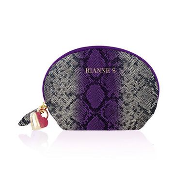 Вібратор для точки G Rianne S: Boa Mini Purple, 10 режимів роботи, медичний силікон, косметичка-чохо