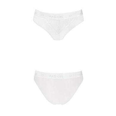 Трусики с широкой резинкой и кружевом Passion PS001 PANTIES white, size L