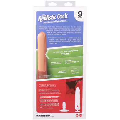Фаллоимитатор Doc Johnson The Realistic Cock ULTRASKYN - 9 Inch Chocolate