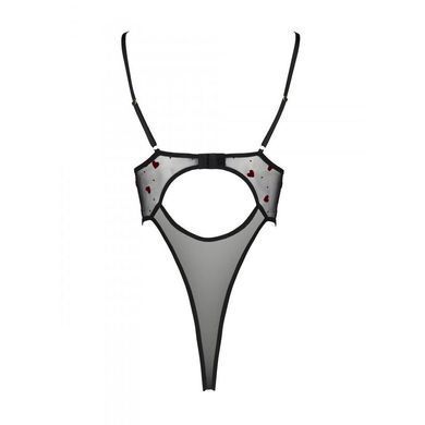 Еротичний боді з малюнком Passion LOVELIA BODY L/XL, black