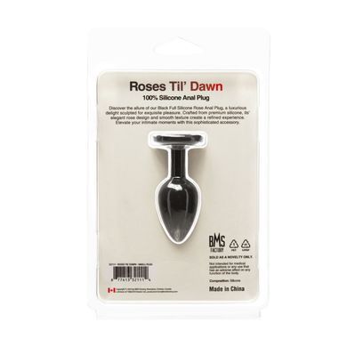 Анальная пробка BMS Roses Til&rsquo; Dawn Silicone Anal Plug Small