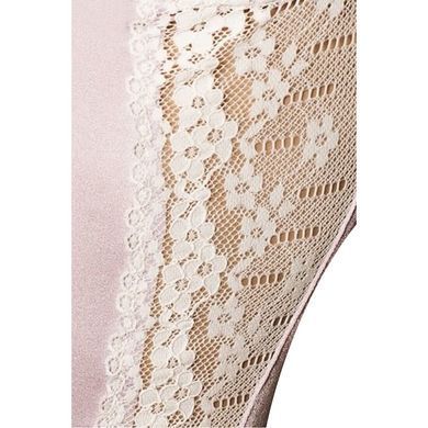 (SALE) Корсет с пажами SHANTI CORSET pink L/XL - Passion Exclusive, трусики, оборочка