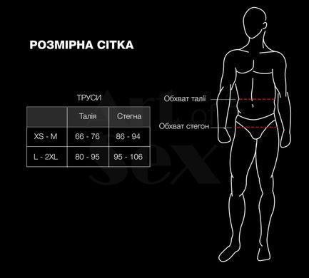 Мужские трусики из сетки Art of Sex - Demir, цвет черный, размер XS-M