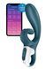 Смарт вибратор кролик Satisfyer Hug Me Bluegrey, 2 мотора, диаметр 4,2см, широкая клиторальная часть