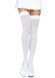 Плотные непрозрачные чулки Leg Avenue Opaque Nylon Thigh Highs White, one size