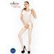 Бодистокинг Passion BS029 white, комбинезон, имитация чулок и пояса