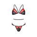 Комплект білизни Passion PEONIA SET XXL/XXXL red, бра, трусики