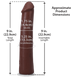 Фаллоимитатор Doc Johnson The Realistic Cock ULTRASKYN - 9 Inch Chocolate