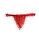 Набір Intt BRAZILIAN PANTY RED: трусики на зав&rsquo;язках S-XL з перлинним кільцем + полунична змазка