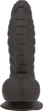 Фаллоимитатор ADDICTION Ben 7" Dildo With Balls Black, вибропуля в подарок