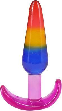 Набор анальных пробок Doc Johnson Crystal Jellies - Anal Trainer Set - Rainbow