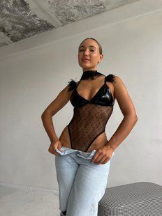 Сітчасте боді з пір&rsquo;ям D&A, XL