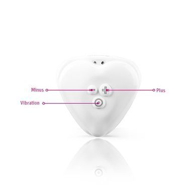 Вібратор для клітора Mystim Heart&acute;s Desire White, 8 режимів, дуже потужний