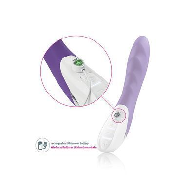 Мощный вибратор Mystim Sassy Simon Purple с двумя моторами и стимулирующим рельефом