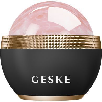 Кульковий масажер з рожевим кварцом GESKE SmartAppGuided Rose Quartz Depuffing Sphere 7in1 gray