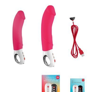 Вибратор для точки G Fun Factory BIG BOSS pink, очень мощный, 23,5 см