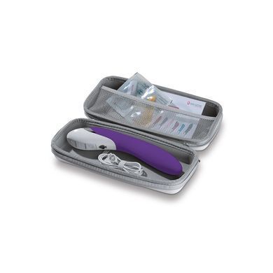 Мощный вибратор Mystim Sassy Simon Purple с двумя моторами и стимулирующим рельефом