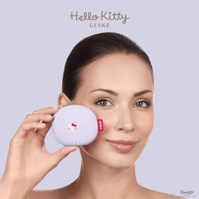 Електронна ультразвукова щітка для обличчя GESKE Sonic Facial Brush 4в1 by Hello Kitty purple