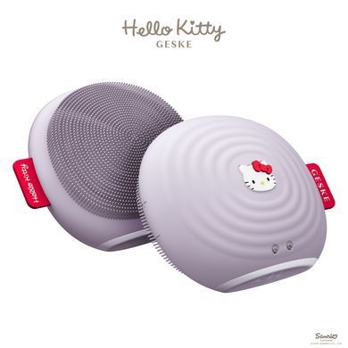 Електронна ультразвукова щітка для обличчя GESKE Sonic Facial Brush 4в1 by Hello Kitty purple