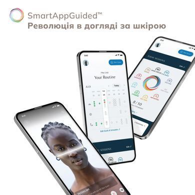 Звукова світлодіодна щітка для всього тіла GESKE Sonic LED Full-Body Brush&Intensive Exfoliator 9в1 black