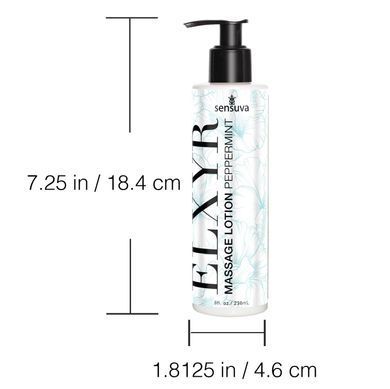 Лосьон для массажа ног и ступней Sensuva ELXYR Massage Lotion Peppermint (236 мл)