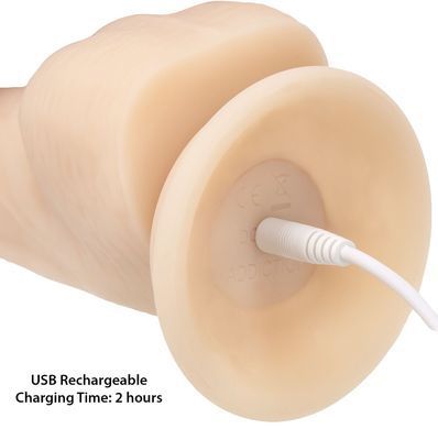 Фалоімітатор з вібрацією та ротацією Naked ADDICTION James 8&Prime; Rotating & Vibrating Dong, пульт ДК