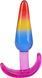 Набор анальных пробок Doc Johnson Crystal Jellies - Anal Trainer Set - Rainbow