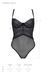 Боди Passion KERRIA BODY black, XXL/XXXL, с высокими вырезами и верхом балконет
