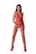 Бодистокинг с множеством бретелей Passion BS095 One Size, red, имитация пояса и чулок, с доступом