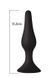Анальна пробка з присоскою MAI Attraction Toys №33 Black, довжина 11,5cм, діаметр 3см
