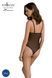 Боди Passion KERRIA BODY black, XXL/XXXL, с высокими вырезами и верхом балконет