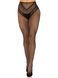 Стрип-колготки Leg Avenue Crotchless Net Tights with Heart Backseam, One Size, черные, с доступом