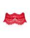 Широкий мереживний чокер Obsessive Bergamore choker, red