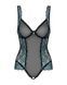 (SALE) Сітчасте боді на кісточках Obsessive Amanta teddy S/M, чорне, з доступом