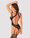 (SALE) Ажурний бодістокінг з отворами Obsessive Bodystocking G327 black S/M/L, чорний, комбінезон, з доступ