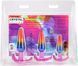 Набор анальных пробок Doc Johnson Crystal Jellies - Anal Trainer Set - Rainbow