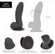 Фаллоимитатор ADDICTION Ben 7" Dildo With Balls Black, вибропуля в подарок