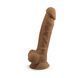 Фаллоимитатор SilexD Johnny Caramel (MODEL 1 size 7in), двухслойный, силикон+Silexpan, диаметр 3,8см