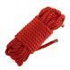 Веревка для шибари LOCKINK SEVANDA Shibari Pratice Rope, красная, 8 м, нейлон+хлопок