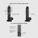 Фаллоимитатор с вибрацией и ротацией Strap-On-Me Rotating & Vibrating Realistic Dildo - L - Black