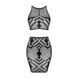 (SALE) Еротичний напівпрозорий комплект Obsessive K101 top & skirt S/M/L, топ, спідниця