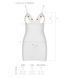 Сорочка з вирізами на грудях, стрінги Passion LOVELIA CHEMISE L/XL, white