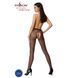 Сітчасті колготки-бодістокінги Passion S019 One Size, Black, імітація трусиків, відкритий доступ