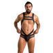 Мужское эротическое сетчатое боди Passion 045 VICTOR XXL/XXXL Black, экокожа, сетка