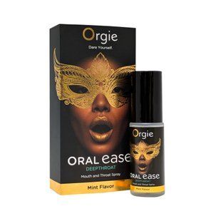 Спрей для глубокого минета Orgie &ndash; Oral Ease Deepthroat (15 мл), мятный, без анестетиков