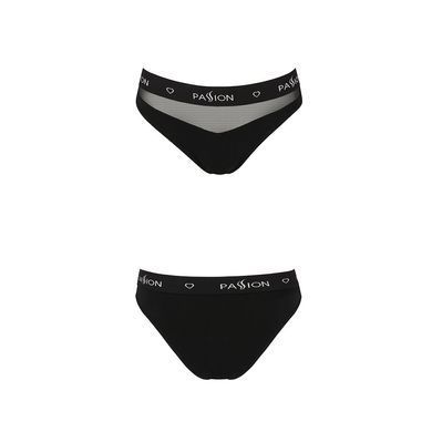 Трусики с прозрачной вставкой Passion PS006 PANTIES L, black