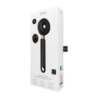 Звукова світлодіодна щітка для всього тіла GESKE Sonic LED Full-Body Brush&Intensive Exfoliator 9в1 gray